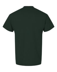 Gildan 8000 Unisex DryBlend® T-Shirt – Forest Green (back)