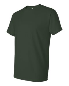 Gildan 8000 Unisex DryBlend® T-Shirt – Forest Green (side)