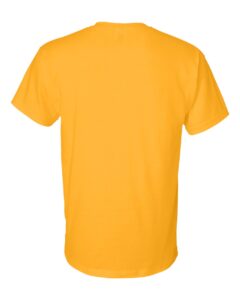 Gildan 8000 Unisex DryBlend® T-Shirt – Gold (back)