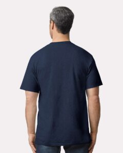 Gildan 2000T Men’s Tall Ultra Cotton® T-Shirt – Navy (on model back)