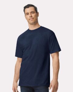 Gildan 2000T Men’s Tall Ultra Cotton® T-Shirt – Navy (on model)