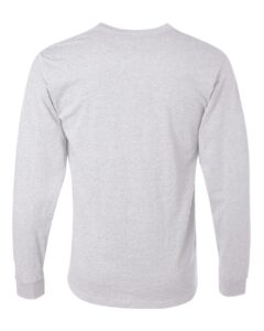 JERZEES 29LSR Unisex Dri-Power® Long Sleeve 50/50 T-Shirt – Ash (back)