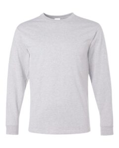 JERZEES 29LSR Unisex Dri-Power® Long Sleeve 50/50 T-Shirt – Ash