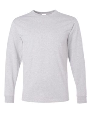 JERZEES 29LSR Unisex Dri-Power® Long Sleeve 50/50 T-Shirt – Ash