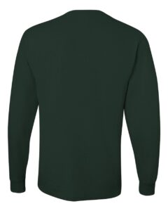 JERZEES 29LSR Unisex Dri-Power® Long Sleeve 50/50 T-Shirt – Forest Green (back)