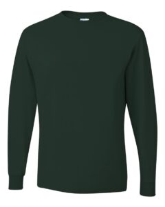 JERZEES 29LSR Unisex Dri-Power® Long Sleeve 50/50 T-Shirt – Forest Green