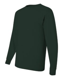 JERZEES 29LSR Unisex Dri-Power® Long Sleeve 50/50 T-Shirt – Forest Green (side)