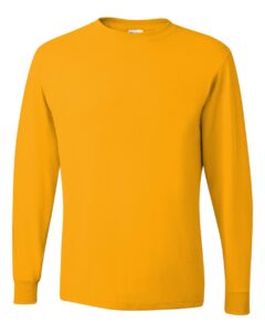 JERZEES 29LSR Unisex Dri-Power® Long Sleeve 50/50 T-Shirt – Gold