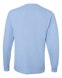 JERZEES 29LSR Unisex Dri-Power® Long Sleeve 50/50 T-Shirt – Light Blue (back)