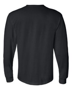 Gildan 8400 Unisex DryBlend® 50/50 Long Sleeve T-Shirt – Black (back)