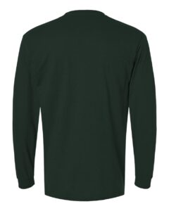 Gildan 8400 Unisex DryBlend® 50/50 Long Sleeve T-Shirt – Forest Green (back)