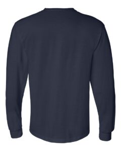 Gildan 8400 Unisex DryBlend® 50/50 Long Sleeve T-Shirt – Navy (back)