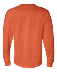 Gildan 8400 Unisex DryBlend® 50/50 Long Sleeve T-Shirt – Orange (back)