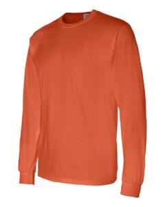 Gildan 8400 Unisex DryBlend® 50/50 Long Sleeve T-Shirt – Orange (side)