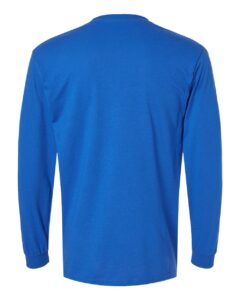 Gildan 8400 Unisex DryBlend® 50/50 Long Sleeve T-Shirt – Royal (back)
