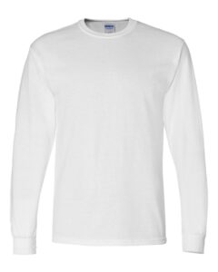 Gildan 8400 Unisex DryBlend® 50/50 Long Sleeve T-Shirt – White