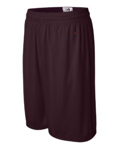 Badger 4109 Men’s B-Core 9″ Shorts – Maroon (side)