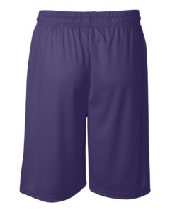 Badger 4109 Men’s B-Core 9″ Shorts – Purple (back)