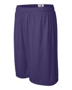 Badger 4109 Men’s B-Core 9″ Shorts – Purple (side)