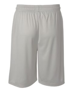Badger 4109 Men’s B-Core 9″ Shorts – Silver (back)