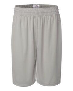 Badger 4109 Men’s B-Core 9″ Shorts – Silver