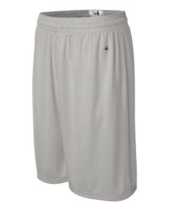 Badger 4109 Men’s B-Core 9″ Shorts – Silver (side)