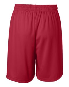 Badger 4107 Men’s B-Core 7″ Shorts – Red (back)