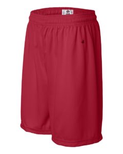 Badger 4107 Men’s B-Core 7″ Shorts – Red (side)