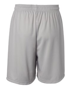 Badger 4107 Men’s B-Core 7″ Shorts – Silver (back)