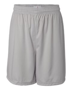 Badger 4107 Men’s B-Core 7″ Shorts – Silver