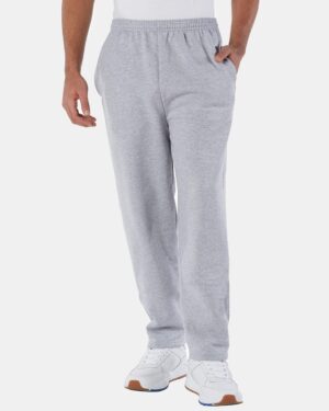 Champion P800 Unisex Powerblend® Open-Bottom Sweatpants with Pockets
