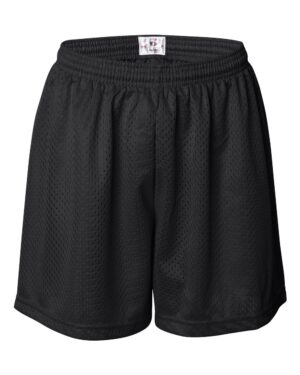 Badger 7216 Women’s Pro Mesh 5″ Solid Liner Shorts – Black