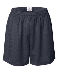 Badger 7216 Women’s Pro Mesh 5″ Solid Liner Shorts – Navy