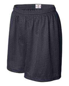 Badger 7216 Women’s Pro Mesh 5″ Solid Liner Shorts – Navy (side)