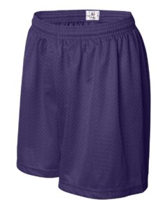 Badger 7216 Women’s Pro Mesh 5″ Solid Liner Shorts – Purple (side)
