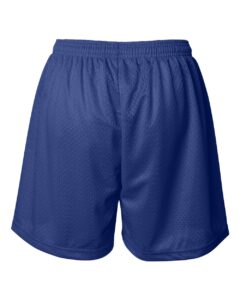 Badger 7216 Women’s Pro Mesh 5″ Solid Liner Shorts – Royal (back)