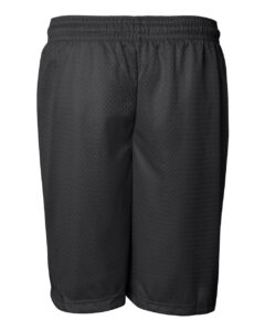 Badger 7207 Men’s Pro Mesh 7″ Shorts – Black (back)