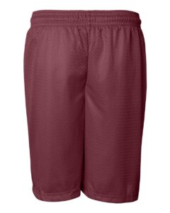 Badger 7207 Men’s Pro Mesh 7″ Shorts – Cardinal (back)
