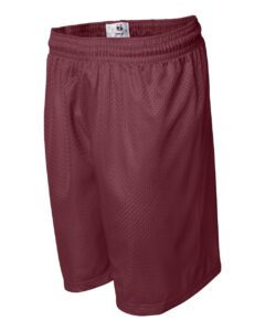 Badger 7207 Men’s Pro Mesh 7″ Shorts – Cardinal (side)