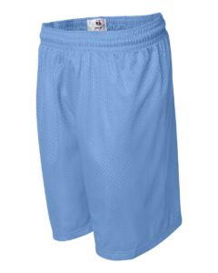 Badger 7207 Men’s Pro Mesh 7″ Shorts – Columbia Blue  (side)