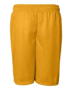 Badger 7207 Men’s Pro Mesh 7″ Shorts – Gold (back)