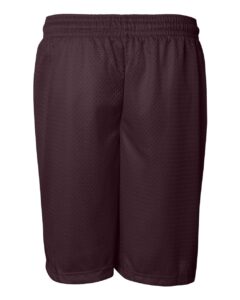 Badger 7207 Men’s Pro Mesh 7″ Shorts – Maroon (back)