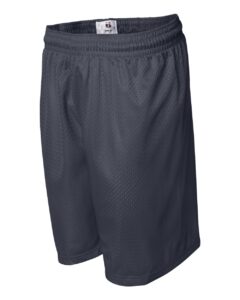 Badger 7207 Men’s Pro Mesh 7″ Shorts – Navy (side)