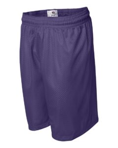 Badger 7207 Men’s Pro Mesh 7″ Shorts – Purple (side)