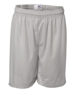 Badger 7207 Men’s Pro Mesh 7″ Shorts – Silver