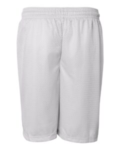 Badger 7207 Men’s Pro Mesh 7″ Shorts – White (back)