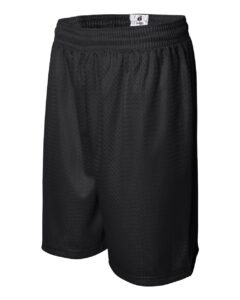 Badger 7209 Men’s Pro Mesh 9″ Shorts – Black (side)