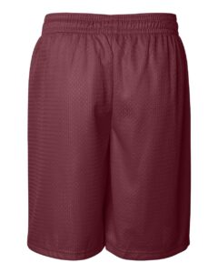 Badger 7209 Men’s Pro Mesh 9″ Shorts – Cardinal (back)