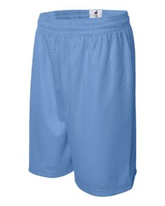 Badger 7209 Men’s Pro Mesh 9″ Shorts – Columbia Blue  (side)