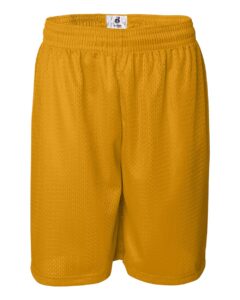 Badger 7209 Men’s Pro Mesh 9″ Shorts – Gold